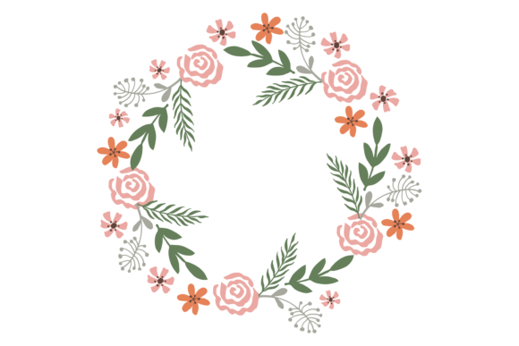 Beautiful Flower Frame Design: Graphics & Illustrations