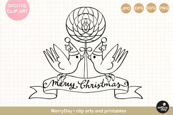 Birds Lollipop Line Art: Graphics & Illustrations Review