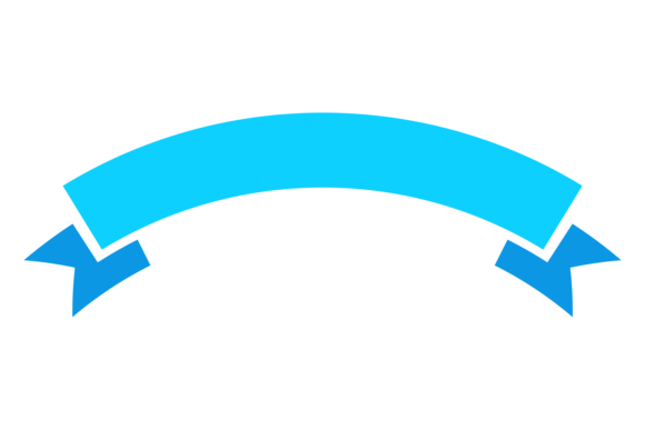 Blue Curved Ribbon Graphics & Illustrations Review