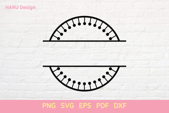 Circle Stitch Split: Graphics & Decorative Elements