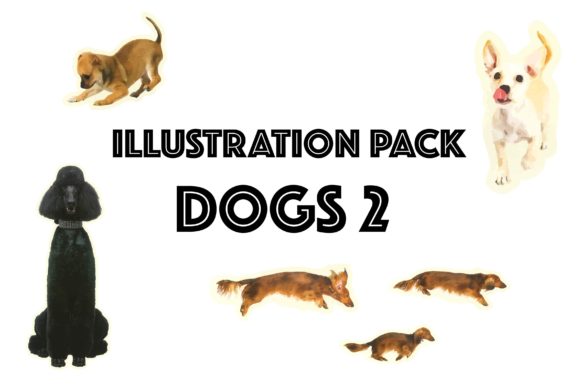 Dog Lovers Rejoice: Illustration Pack Dogs 2 in Real Embroidery Use