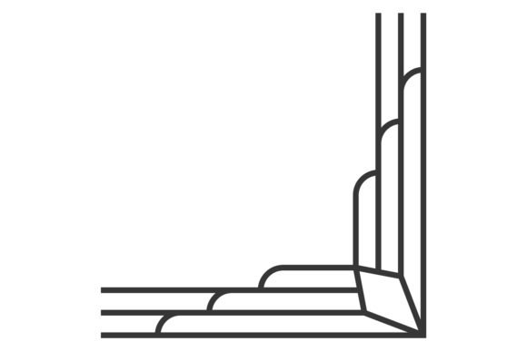 Elegant Geometric Line Border Graphics & Illustrations