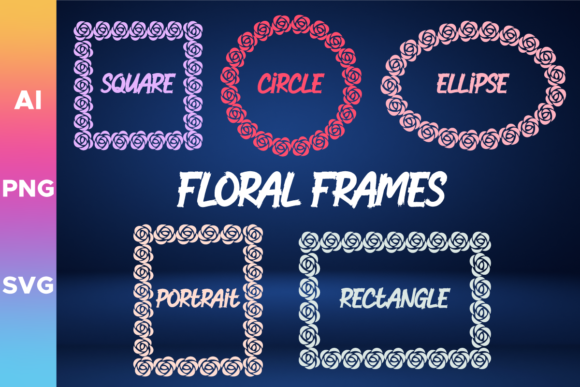 Floral Borders and Frames: Graphics for Decorative Elements