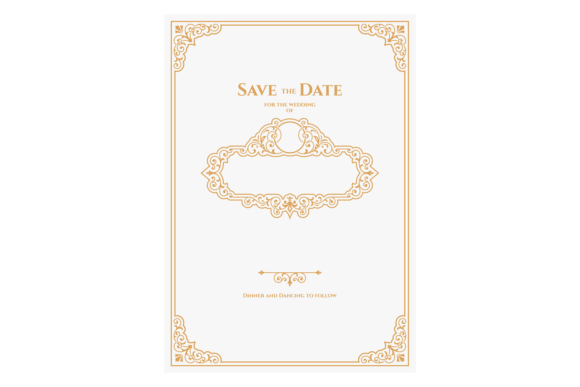 Luxury Golden Frame Graphics & Illustrations