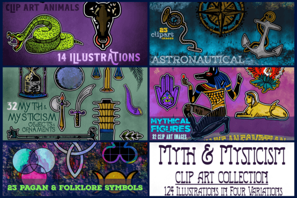 Myth Mysticism Clip Art Collection Graphics