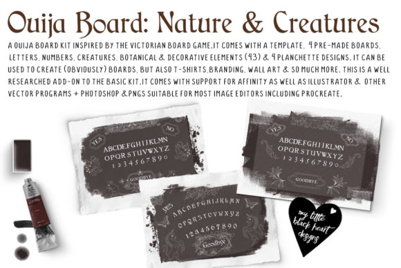Ouija Board Kit Graphics & Illustrations