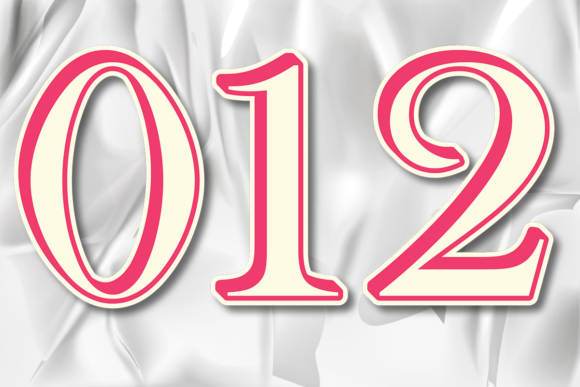 Pastel Number Graphics & Illustrations for Crafts