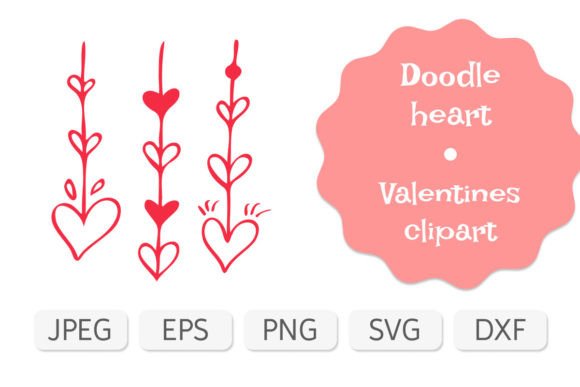 Simple Doodle Valentines Heart: Graphics & Illustrations Review