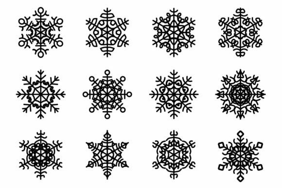 Snow Flakes Graphics and Illustrations Review