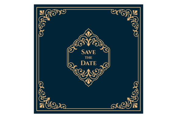 Square Invitation Card Template. Golden Graphics Review