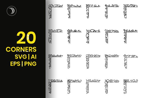 Vintage Corners Ornament SVG Graphics & Illustrations