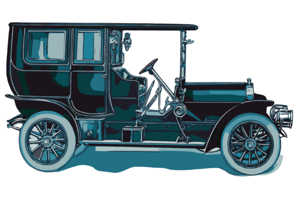 Vintage Green Automobile Graphics & Illustrations Review