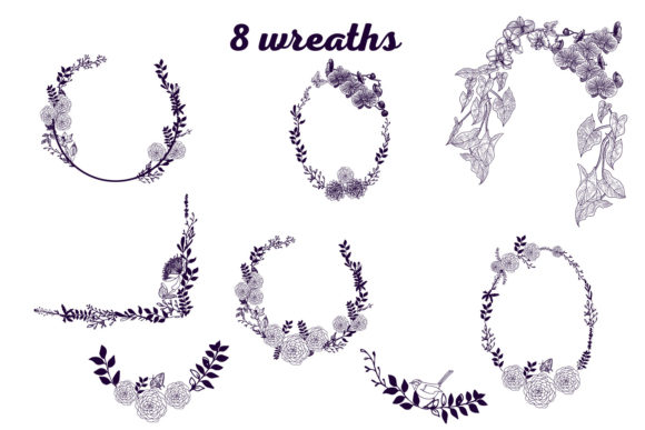 Wreath Bundle SVG: Graphics & Decorative Elements